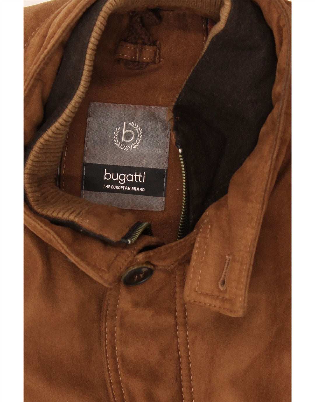 BUGATTI Mens Overcoat UK 40 Large Brown Polyester Vintage Bugatti and Second-Hand Bugatti from Messina Hembry 