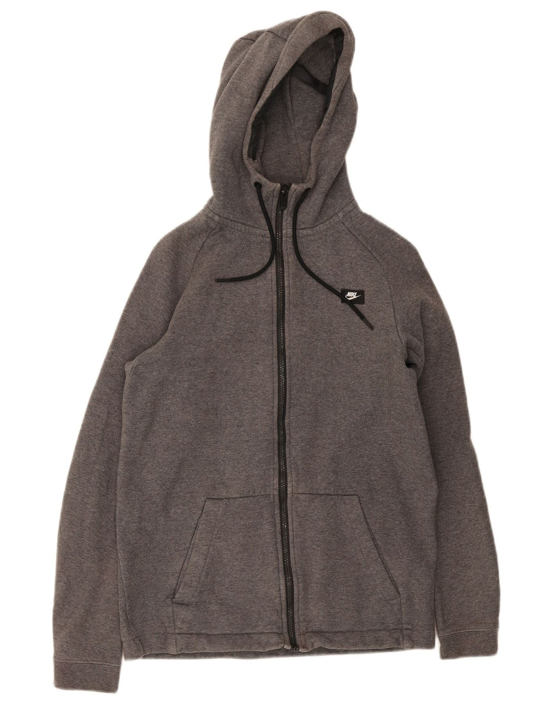 Pulover Nike pentru bărbați, cu fermoar, bumbac, gri mic