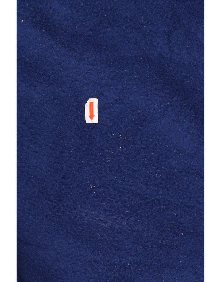 Pulover pentru bărbați VINTAGE, cu fermoar și gât, fleece, mare, bleumarin, camuflaj