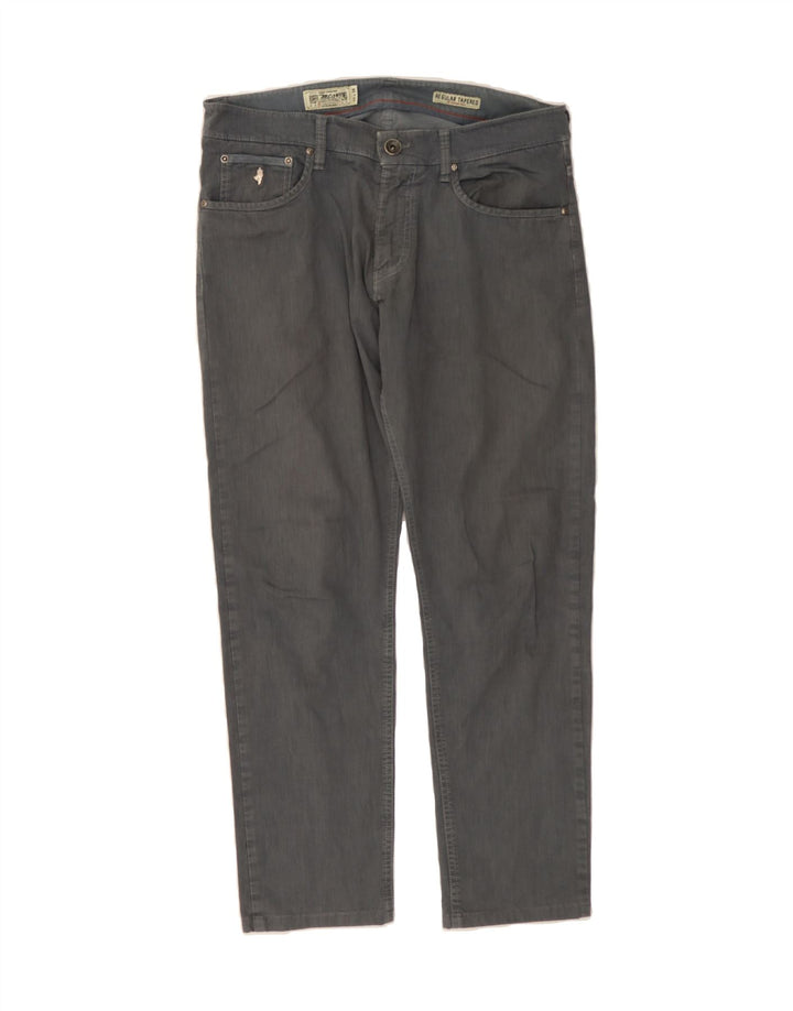 MARLBORO CLASSICS Womens Regular Tapered Jeans W33 L28 Grey Cotton Vintage Marlboro Classics and Second-Hand Marlboro Classics from Messina Hembry 
