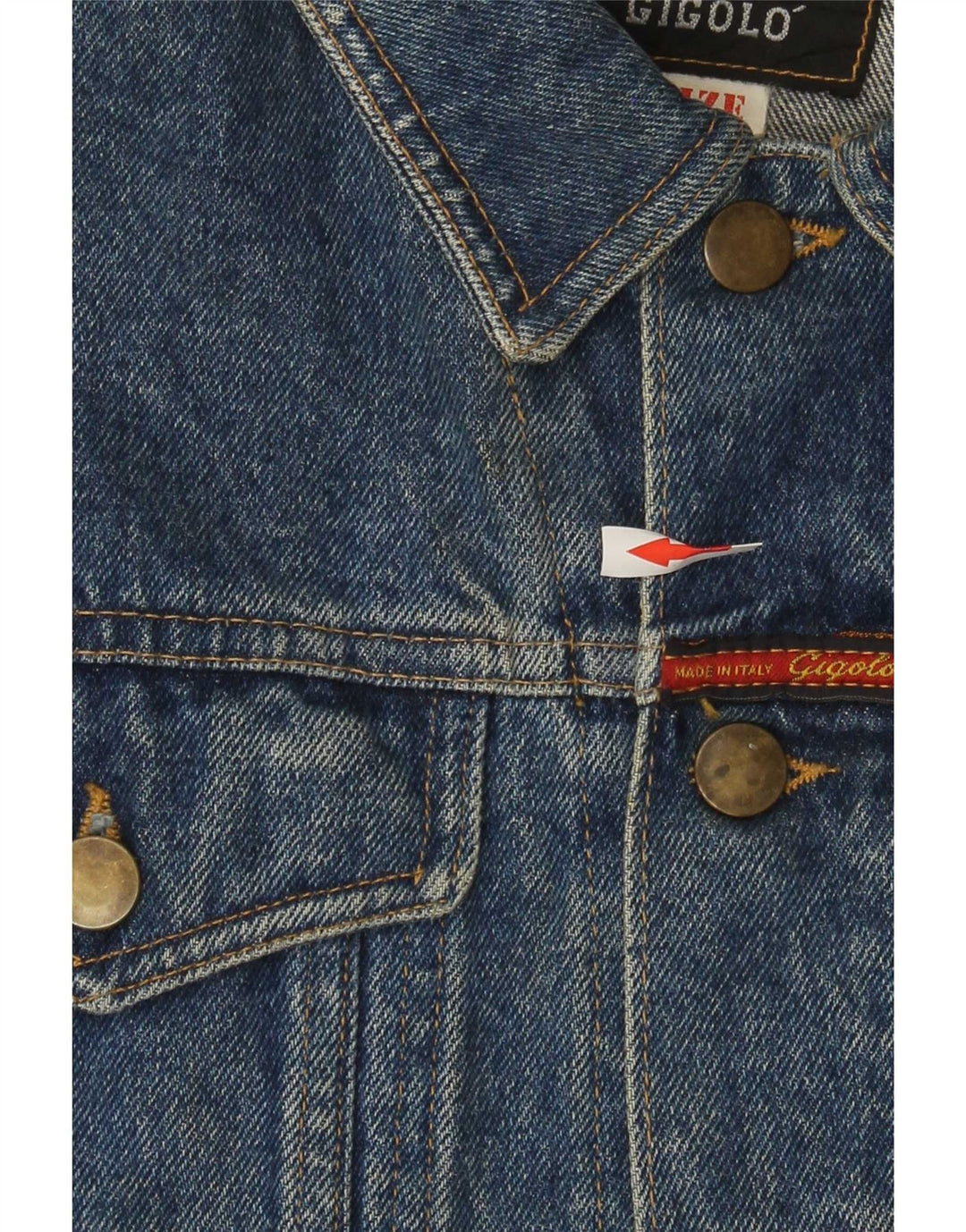 Jachetă de blugi vintage pentru femei UK 14, bumbac albastru mediu