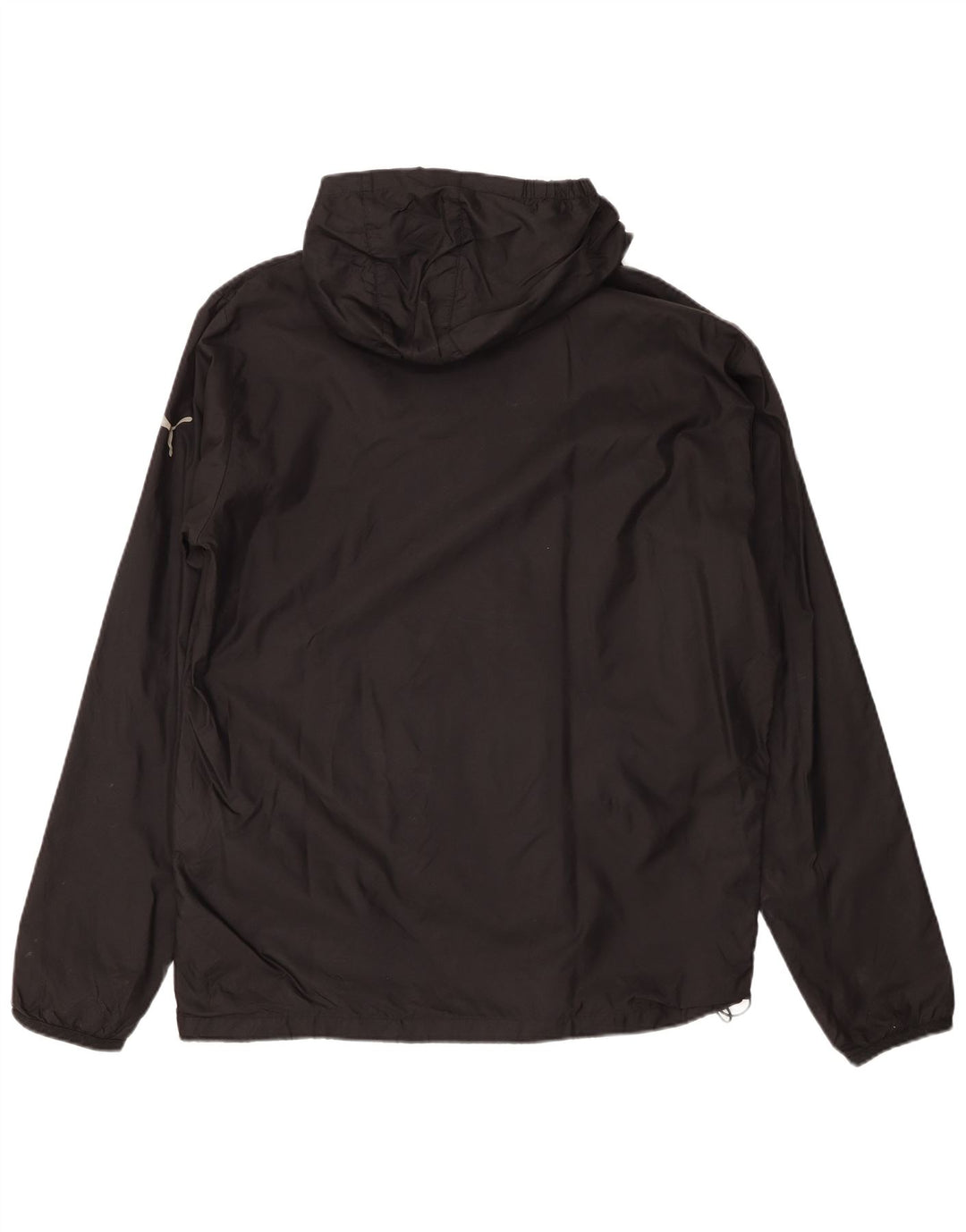 Jachetă de ploaie cu glugă Puma pentru bărbați UK 40, mare, negru, nailon