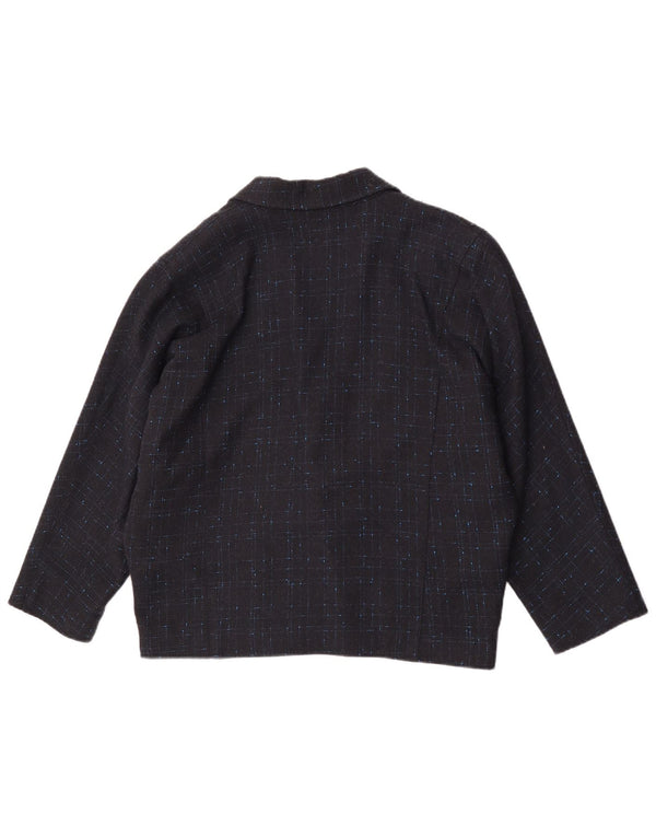 Blazer Vintage pentru femei supradimensionate EU 34 XS Bleumarin Check