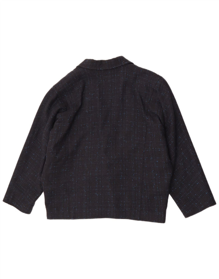 Blazer Vintage pentru femei supradimensionate EU 34 XS Bleumarin Check