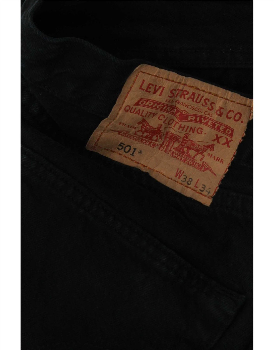 Blugi drepti pentru bărbați Levi's 501 W38 L30 bleumarin