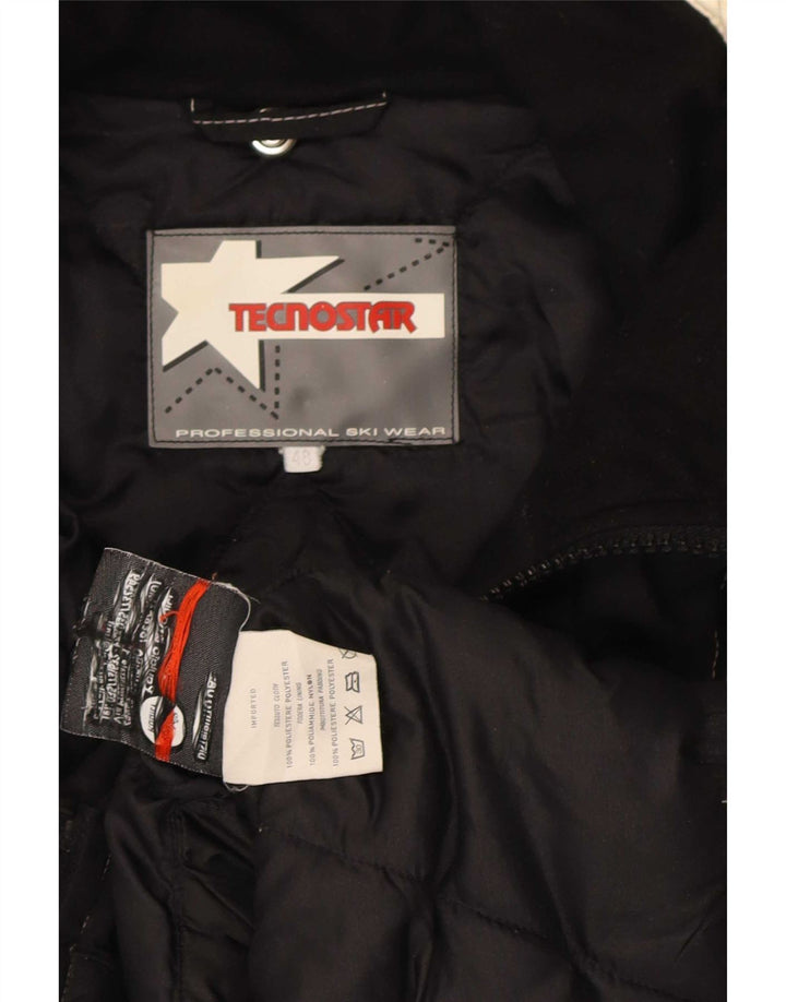 Jachetă de schi vintage pentru bărbați IT 48 Medium Black Colorblock Poliester