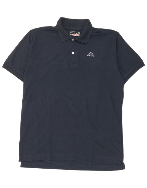 Cămașă polo Kappa pentru femei UK 16 mare bumbac bleumarin