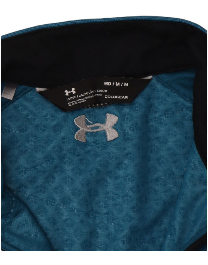 Under Armour Cold Gear pentru bărbați, top cu mânecă lungă, cu mânecă lungă, albastru mediu