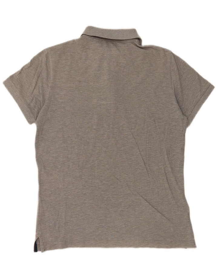 Tricou polo Henry Cottons pentru bărbați, bumbac gri mediu