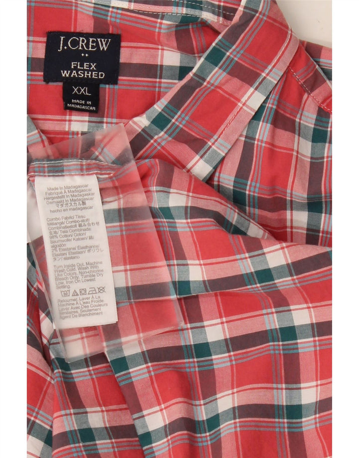 J. CREW Mens Shirt 2XL Red Check Cotton Vintage J. Crew and Second-Hand J. Crew from Messina Hembry 
