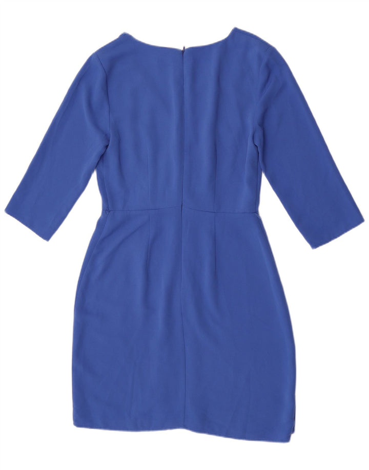 Rochie Oasis pentru femei cu mâneci 3/4, UK 8, poliester albastru mic