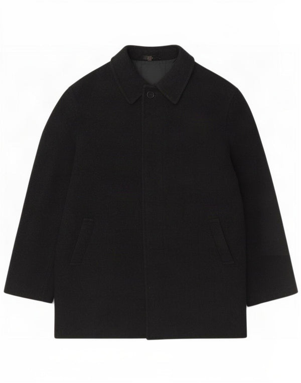 Pardesiu pentru bărbați Zara UK 42 XL Lână neagră