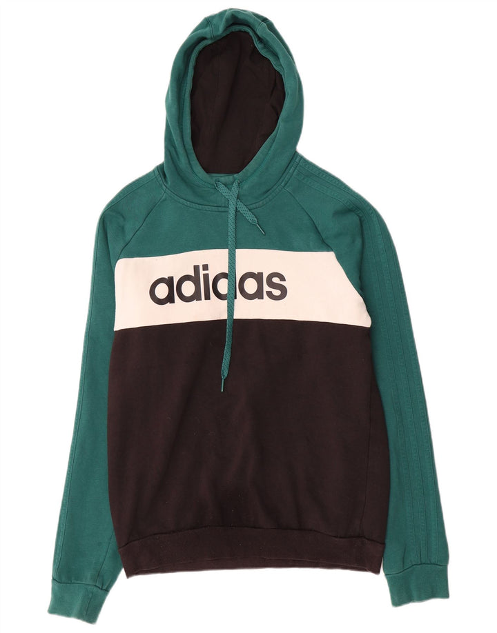 Pulover cu glugă grafic pentru bărbați Adidas, mediu multicolor, bloc de culoare