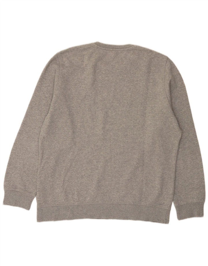 Hanorac pentru bărbați Reebok Jumper mare, gri, bumbac cu pete