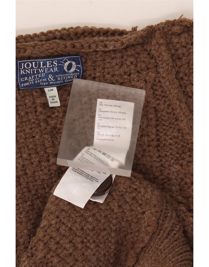 Jumper poncho supradimensionat pentru femei Joules UK 10 mic maro acrilic