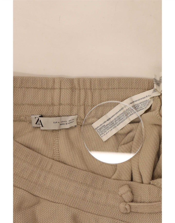 Pantaloni scurți sport pentru bărbați Zara, mari, bej