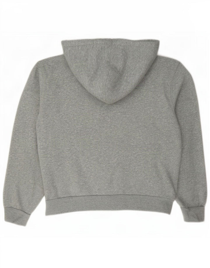 Pulover Converse pentru femei, cu fermoar, cu capota, UK 14, bumbac cu pete gri mediu
