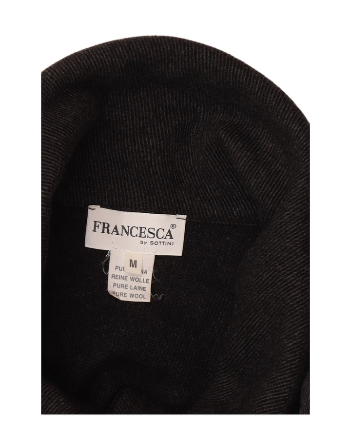 Palton pentru femei Francesca UK 14 Lână cu dungi gri medii