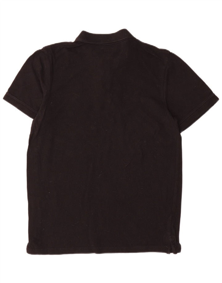 Tricou polo Jack & Jones pentru bărbați, bumbac mediu negru