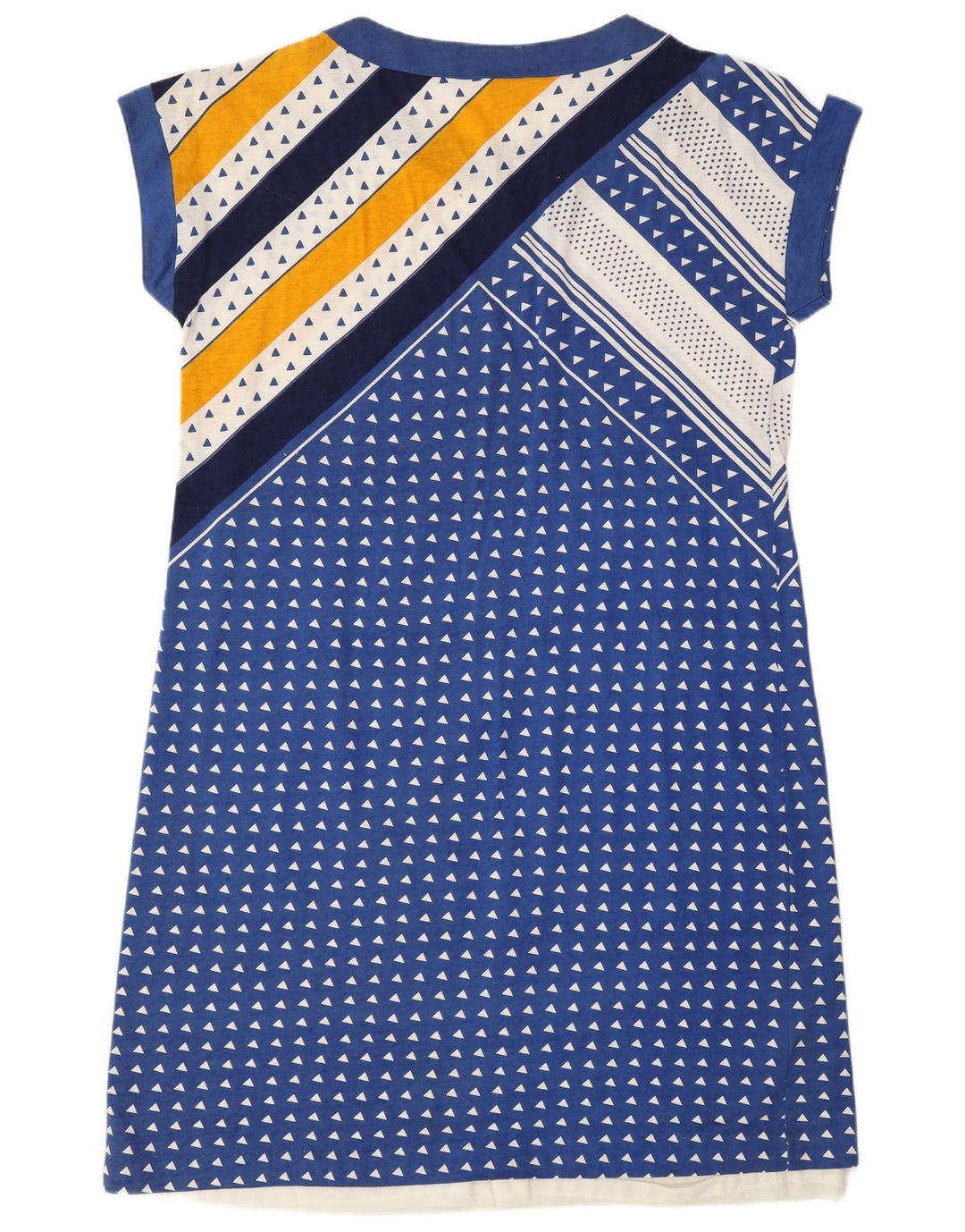 Rochie tricou Romy pentru femei UK 18 XL Albastru Geometric Poliamidă