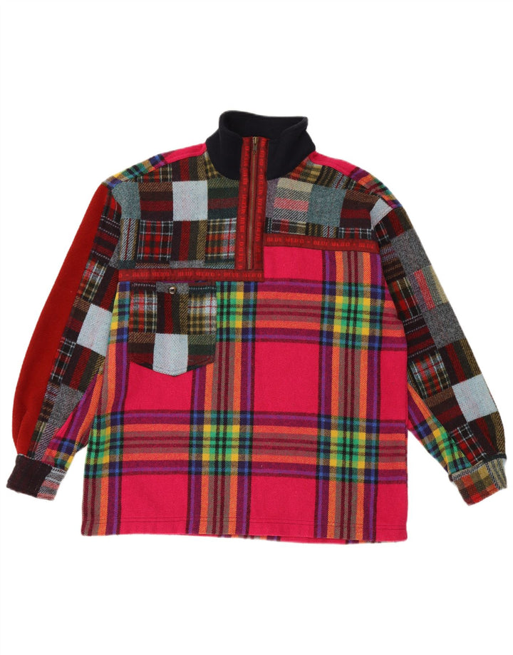 Cămașă de flanel vintage pentru bărbați, mare, multicoloră, în carouri acrilice