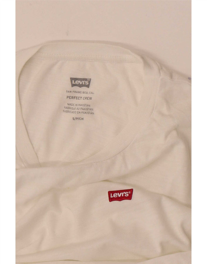 Tricou Levi's Perfect Crew pentru femei Top UK 10 Small White