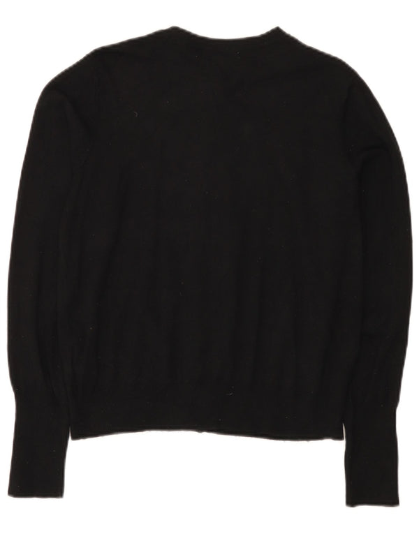 Marks & Spencer Pulover Crop Cardigan pentru femei UK 12 Medium Black Viscose