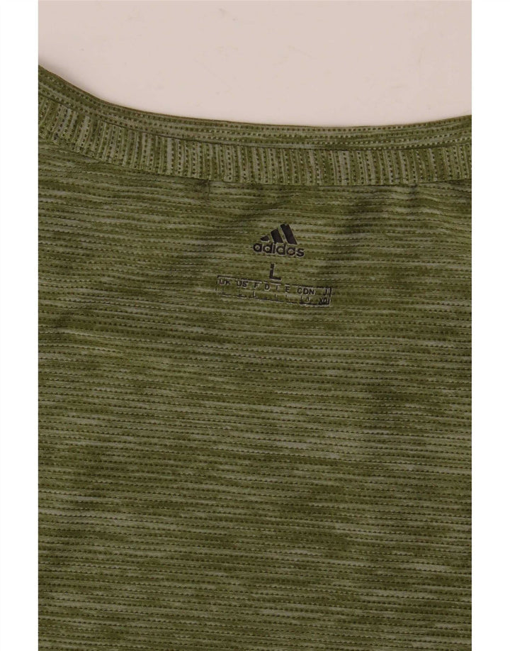Tricou pentru bărbați Adidas Top Large Green Flecked