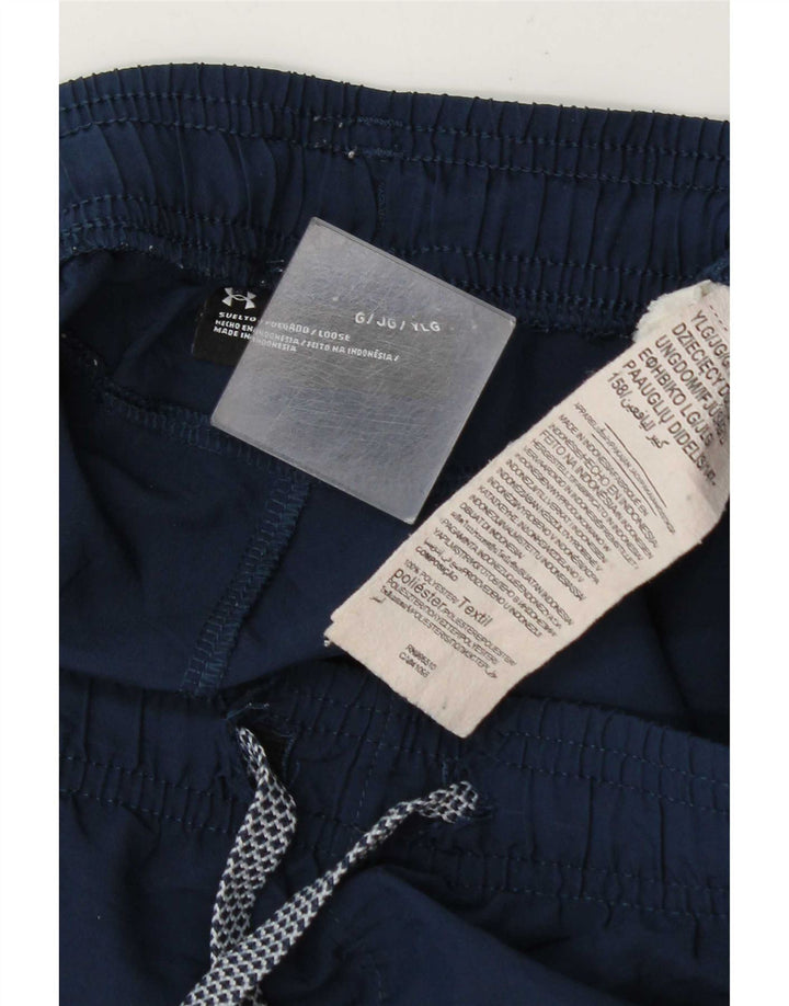 Pantaloni scurți sport Under Armour pentru băieți 11-12 ani, mari, bleumarin, poliester