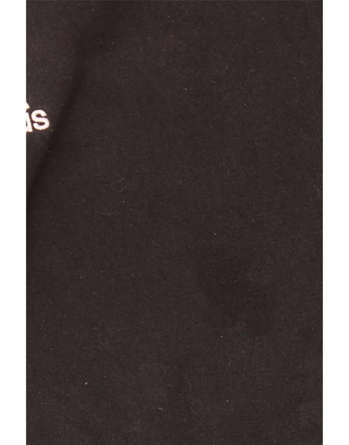 Pulover Adidas pentru bărbați, bumbac mediu negru