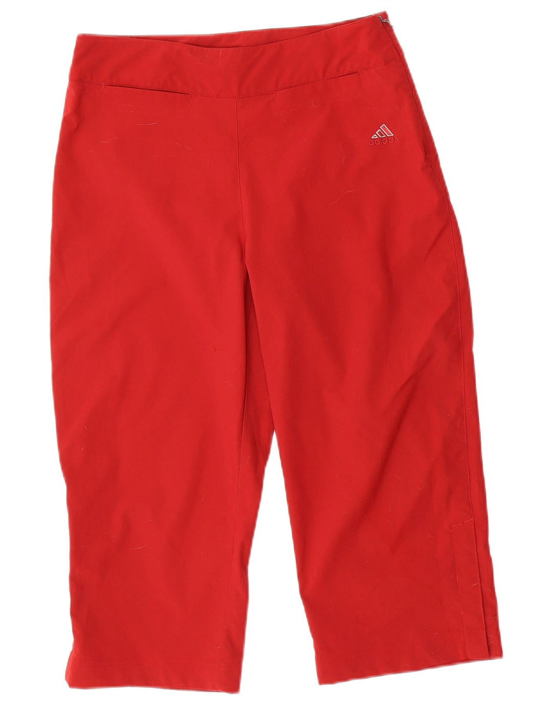 Pantaloni Capri Adidas pentru femei UK 14 Large W30 L19 Poliester roșu