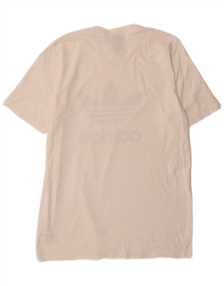 Tricou grafic pentru bărbați Adidas Top Medium White Bumbac