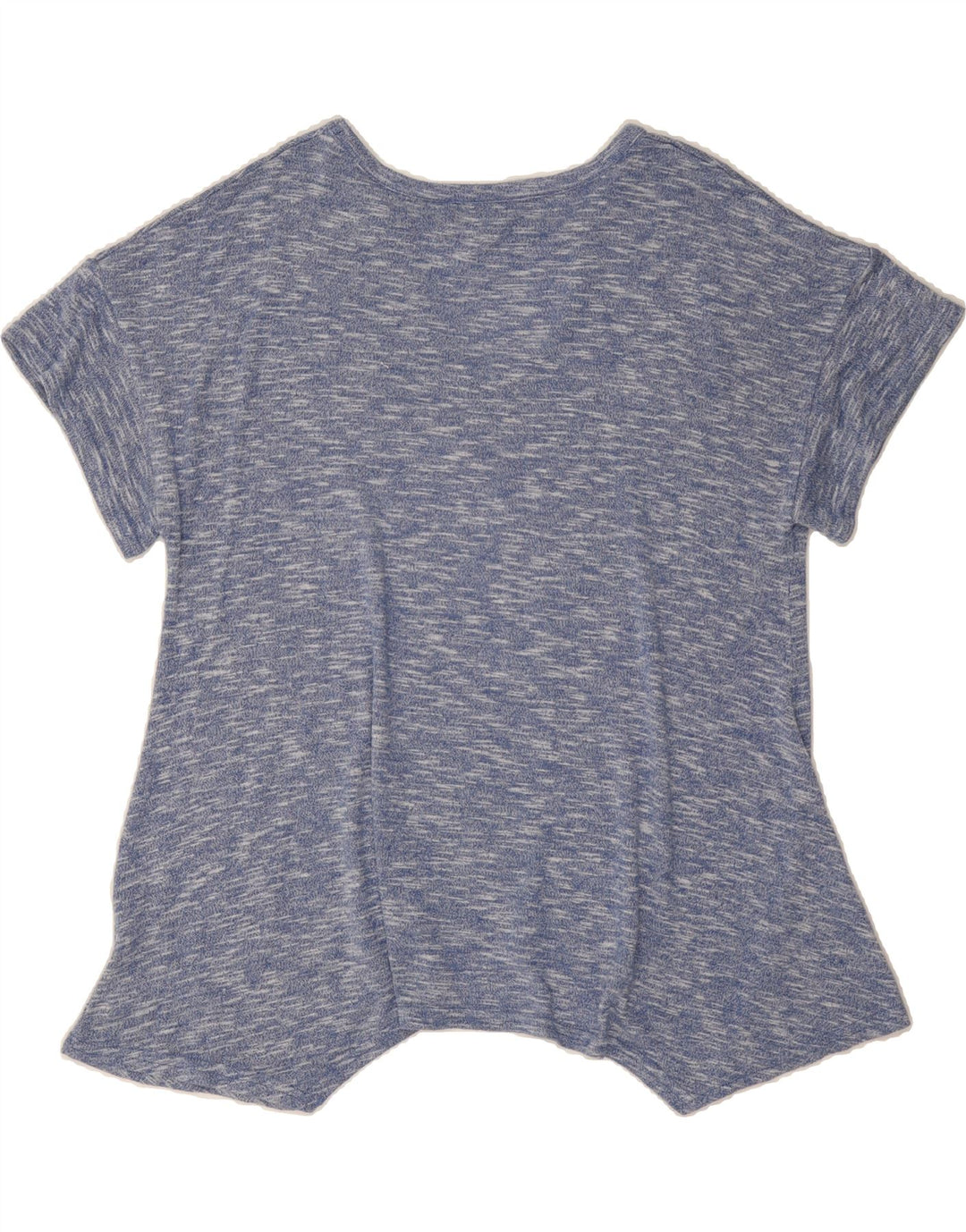 JUICY COUTURE Womens Asymmetric Tunic Top UK 14 Medium Blue Flecked Rayon Vintage Juicy Couture and Second-Hand Juicy Couture from Messina Hembry 