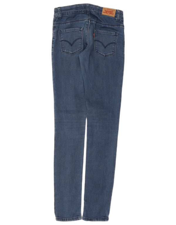 Blugi Levi's 710 Super Skinny pentru fete 13-14 ani L26 L30 Bumbac albastru