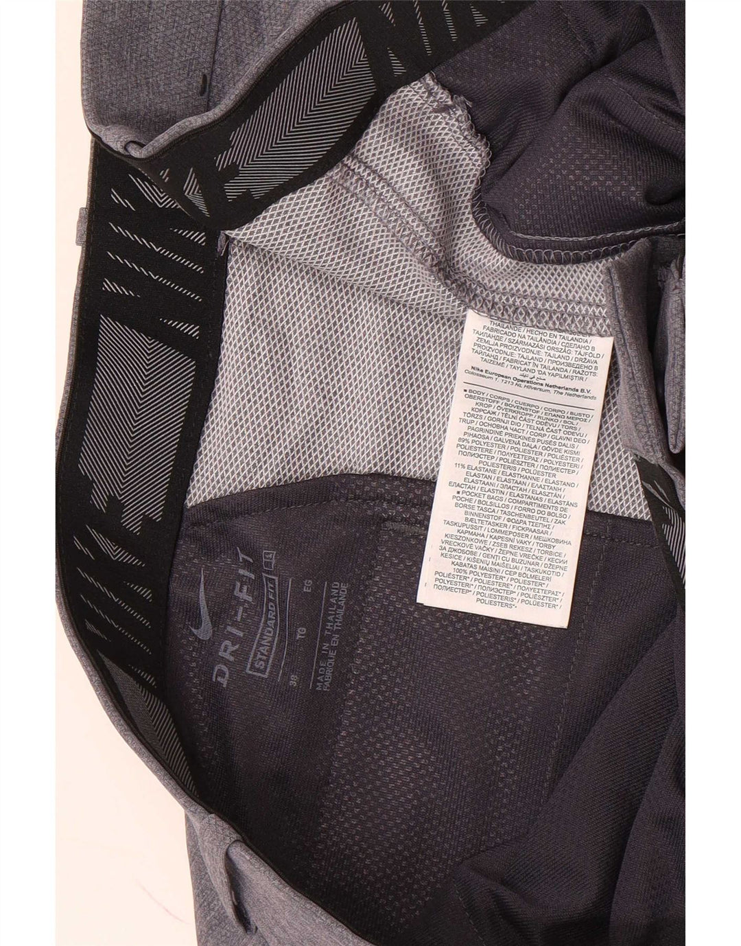 Pantaloni scurți chino pentru bărbați, cu ajustare standard, W38 XL, gri poliester
