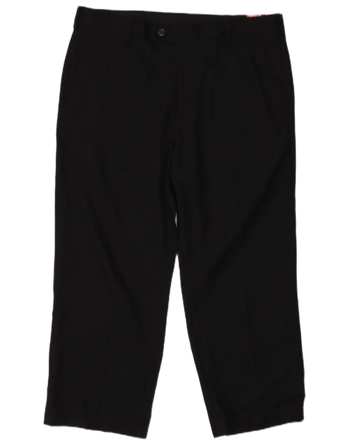 Pantaloni drepți Izod pentru bărbați L36 L26 Poliester negru