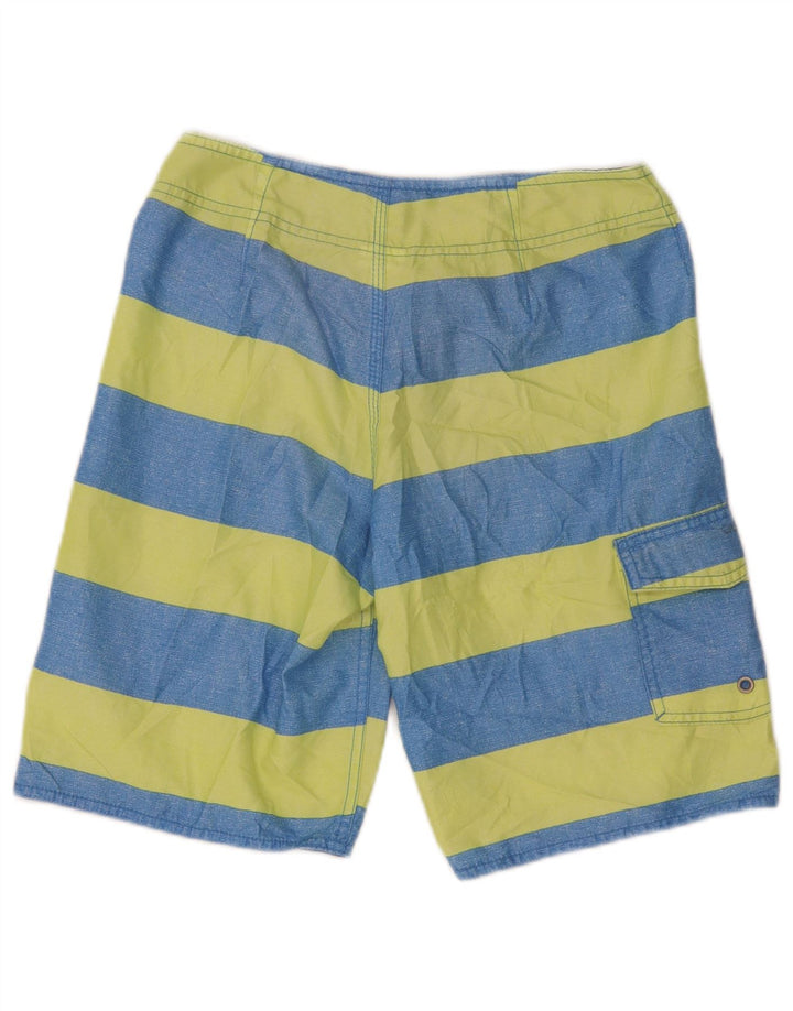 Pantaloni scurți de înot Quiksilver pentru bărbați XS poliester cu dungi albastre