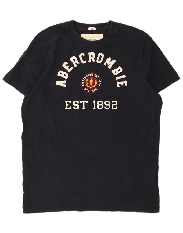 Tricou Abercrombie & Fitch pentru bărbați Muscle Graphic Top 2XL Bumbac bleumarin