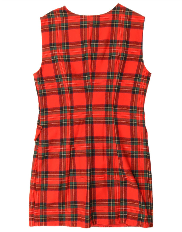 Rochie vintage pentru femei fără mâneci, rochie roșie medie UK 14