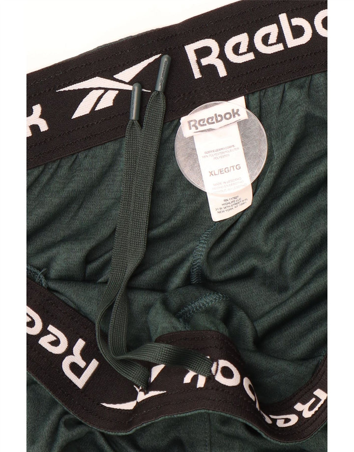 REEBOK Mens Sport Shorts XL Green Polyester