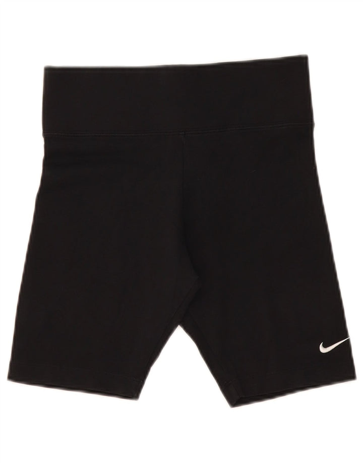 Pantaloni scurti sport NIKE pentru femei UK 8 mici, negru, bumbac
