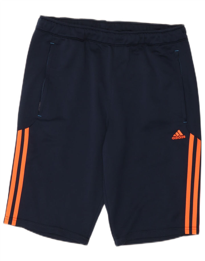Pantaloni scurți sport Climalite ADIDAS pentru bărbați, poliester mediu albastru