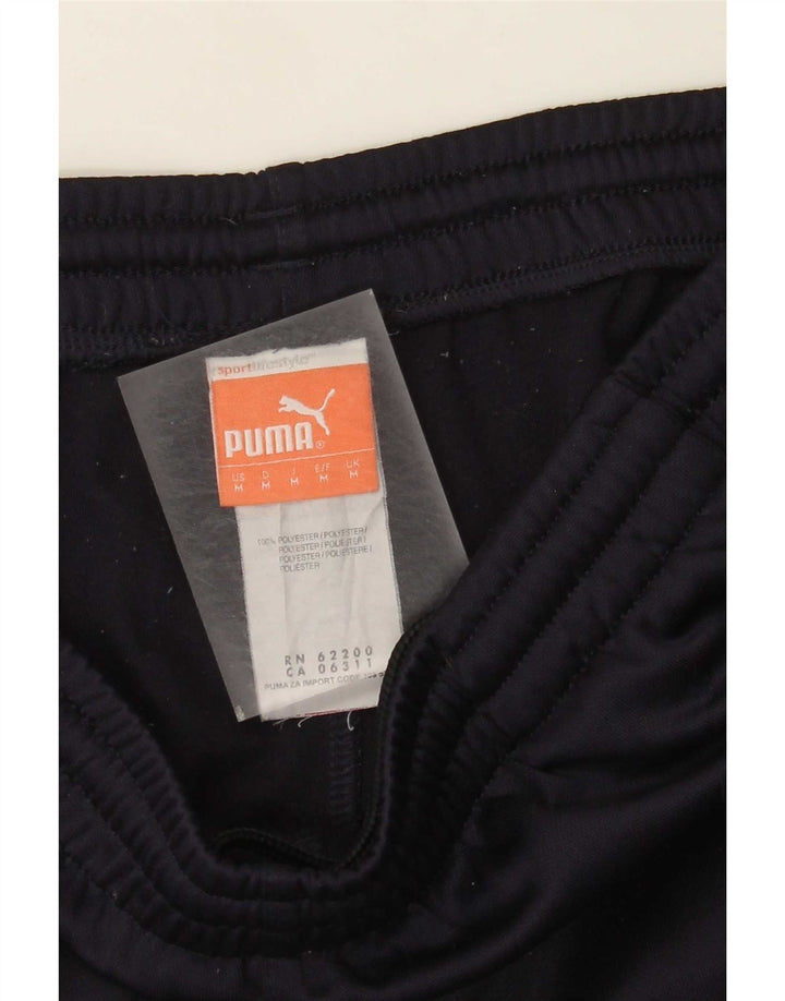 Pantaloni de trening Puma pentru bărbați, poliester mediu bleumarin