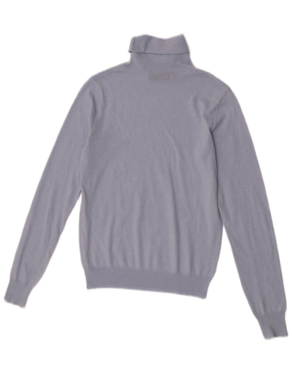 Pulover cu gât rulat Zara pentru femei UK 12 Medium Blue