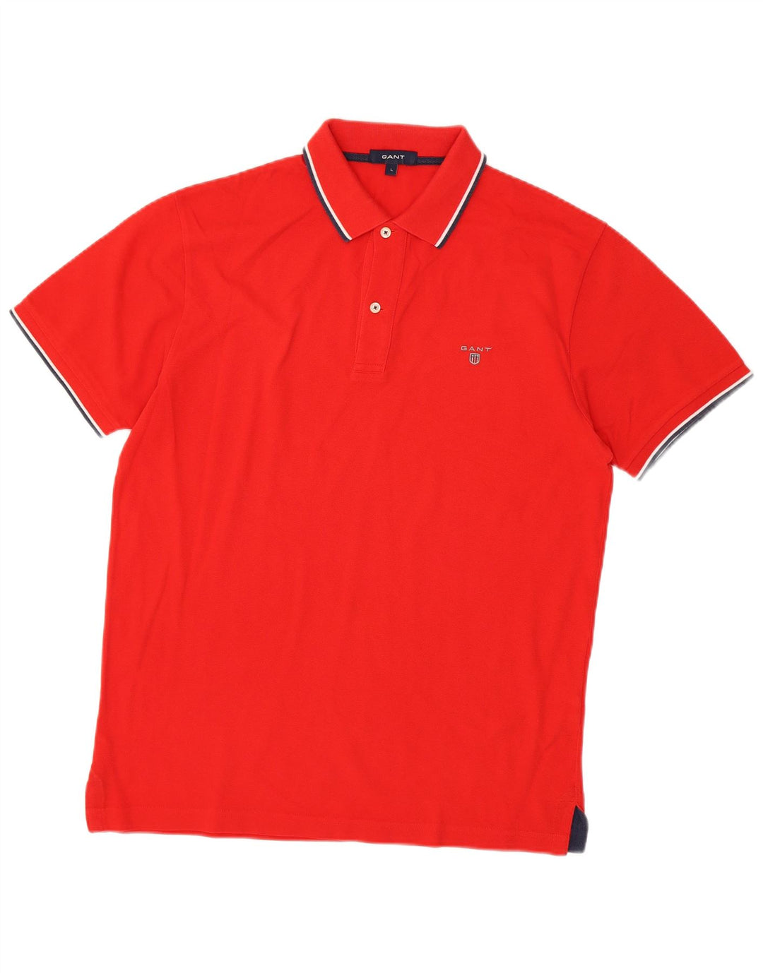Tricou polo pentru bărbați Gant, bumbac roșu mare