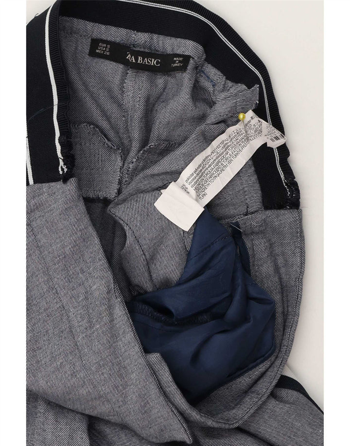 Pantaloni chino slim pentru femei Zara Mici L26 L27 Poliester cu dungi gri