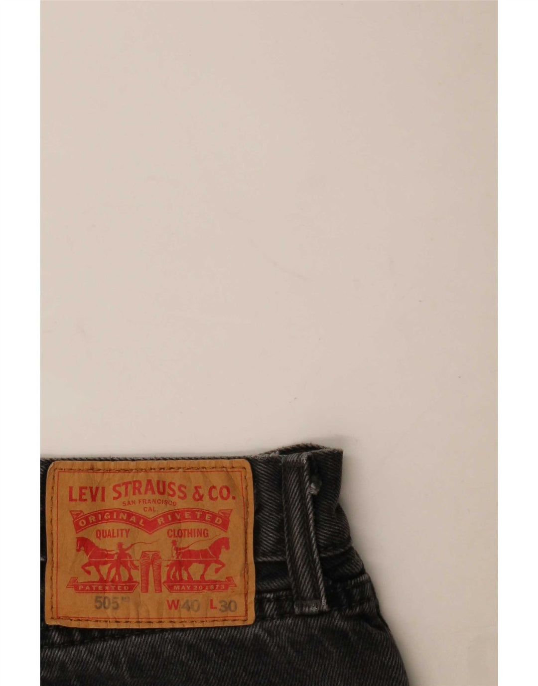 Blugi drepti pentru femei Levi's 505 W40 L26 bumbac gri