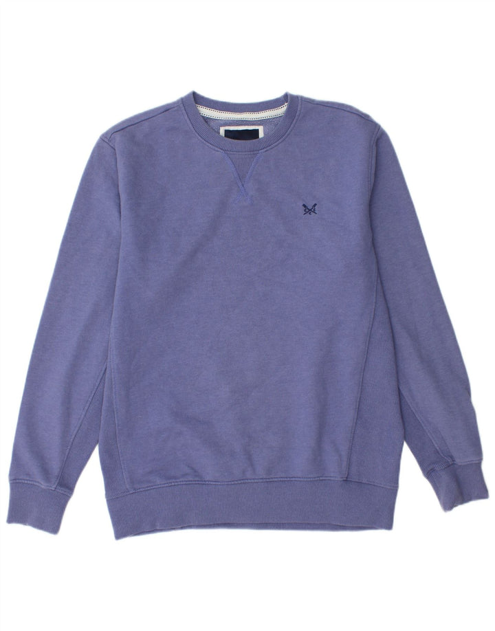 CREW CLOTHING Hanorac pentru bărbați Pulover Bumbac violet mediu