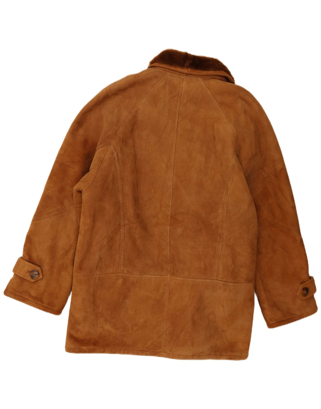 Jachetă vintage pentru bărbați din shearling IT 54 2XL maro