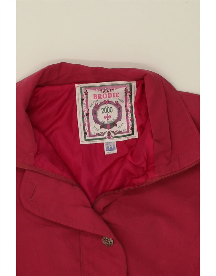 VINTAGE Womens Raincoat US 14 XL Pink Polyester Vintage Vintage and Second-Hand Vintage from Messina Hembry 